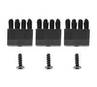 TOYANDONA Kit de 3 Cepillos de Cerdas Negras de Plástico para Reposaflechas Recurvo Repuesto Resistente al Desgaste Compatible con Descanso de Tiro para Entrenamiento y Competición al