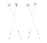 TOYANDONA Kit de 4 Piezas para Limpiar los Oídos Palillos de Metal y Pluma de Ganso, Herramientas Prácticas para Eliminar la Cera Oídos de Forma Segura y Cómoda Color Aleatorio