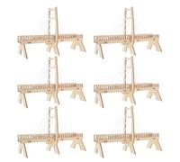 TOYANDONA Kit De 6 Puentes Atirantados para Armar: Proyecto De Ciencia Stem - Rompecabezas 3D De Ingeniería Mecánica - Modelo De Puente De Madera Hecho A Mano
