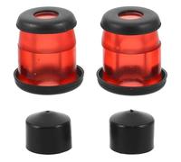 TOYANDONA Kit de Amortiguadores para Patineta Transparente Rojo, Bujes de Camión Compatibles para Longboard, Almohadillas de Absorción de Impactos para Mantenimiento y Protección del Eje, 1