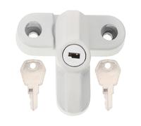 TOYANDONA Kit de Bloqueo de Ventanas Cerradura en Aleación de Aluminio, Diseño Creativo Tipo T para Seguridad Infantil, Fácil Instalación y Práctico Hogar