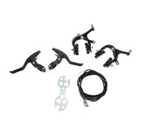 TOYANDONA Kit de Frenos de Disco Hidráulicos para Bicicleta de Montaña Negro, Palancas de Aleación de Aluminio, Juego de Pinzas de Freno Delantero y Trasero, Compatible para Ciclismo
