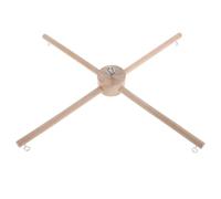 TOYANDONA Kit de marco de móvil de madera - Campana de cama, carillones de viento, colgador de cuna, móvil de techo para dormitorio, decoración de juguete, carillón de viento - Accesorios de