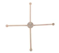 TOYANDONA Kit de marco de móvil de madera - Campana de cama, carillones de viento, colgador de cuna, móvil de techo para dormitorio, decoración de juguete, carillón de viento - Accesorios de