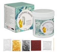 TOYANDONA Kit de Moldeo de Yeso para Huellas de Manos y Pies de Recién Nacido, Material Pe, Color Dorado, para Baby Shower y Cumpleaños de Ñiño, Obsequio para Recordar Su Crecimiento
