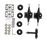 TOYANDONA Kit de para Patineta Doble Soporte de Patineta Ruedas PU Accesorios de Skateboard para Patinadores para Patinaje Parque