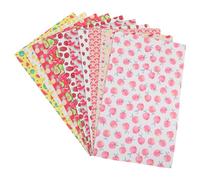 TOYANDONA Láminas de Cuero PU Diseño de Frutas 10 Piezas 20X33 CM Material DIY para Manualidades Costura y Elaboración de Accesorios Artesanales