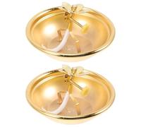 TOYANDONA Lámpara de Aceite Ajustable de Aleación de Cobre Puro 2 Unidades Lámpara Vintage para Interior Portalámparas de Ghee para Oración y Decoración de Altar