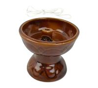 TOYANDONA Lámpara De Aceite Vintage Pequeña De Cerámica, Luz Decorativa De Queroseno con Mecha, para Uso Interior En Templos y Hogares, Lámpara De Aceite para Altar y Ceremonia Religiosa