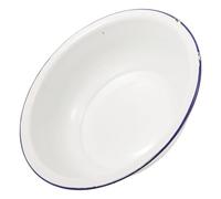 TOYANDONA Lavabo Esmaltado Vintage de 32cm, Blanco, Multiusos | Superficie Lisa de Esmalte, Fácil Limpieza, Baño y Cocina, Diseño Retro Clásico, Uso Multifunción
