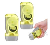 TOYANDONA Linterna de Manivela LED Portátil de 3 Piezas Luz de Emergencia para Camping y Reparaciones, Diseño Compacto de Plástico para Uso Prolongado Color Aleatorio