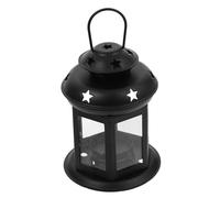 TOYANDONA Linterna Decorativa de Vela Rústica de Hierro y Vidrio para Decoración del Hogar y Escenas de Fiesta Diseño Elegante y Ambiente Encantador