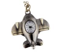 TOYANDONA Llavero de Avión Retro Color Broncíneo Accesorio Creativo para Suéter o Colección de Llaves Reloj de Bolsillo Decorativo Forma de Avión