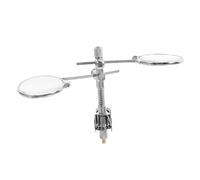 TOYANDONA Lupa Ocular Doble Clip para Gafas, Lente de Aumento de 25mm en Metal y Vidrio, Fácil de Llevar para Leer Textos Pequeños y Trabajos Detallados