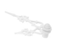 TOYANDONA Manecillas de Reloj de Pared Estilo Pájaro Cucú Instalación Fácil y Precisión de Plástico Blanco para Sala de Estar y Dormitorio