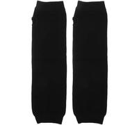 TOYANDONA Mangas calentadoras de brazos para mujer, 4 pares, negras, algodón, con orificio para el pulgar, ligeras, para invierno y actividades outdoor