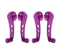 TOYANDONA Manivela de Ventana de Coche Morada de Aleación de Aluminio Kit de 2 Unidades para Manija Manual de Elevalunas Accesorio de Reparación para Repuestos Ventanas Uso Automotor