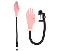 TOYANDONA Mano de Práctica para Uñas de Plástico Flexible Modelo Reutilizable para Arte de Uñas y Manicura Tamaño Real Herramienta para Estudio y Práctica