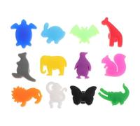 TOYANDONA Marcadores Paquete de 12 Piezas de Silicona Formas de Animales de Copas de Vino Creativas y Coloridas para Decorar y Marcar Bebidas en Fiestas