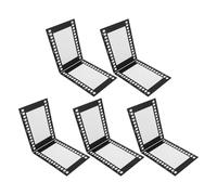 TOYANDONA Marco de Fotos Vintage de Papel Estilo Película, Plegable con Doble Ranura para Fotos de 6 Pulgadas, Set de 5 Piezas, Decoración para Pared y Mesa, Marco de Collage para