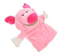 TOYANDONA Marioneta de mano de peluche de cerdo, juguete para marionetas de mano para niños y niñas, juguete educativo interactivo, regalo de cumpleaños, promueve la creatividad y la motricidad fina