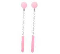 TOYANDONA Martillo Masajeador de Resorte 2 Piezas, Pelota de Masaje Manual Rosa para Espalda, Hombros y Cuello, Herramienta de Masaje Corporal Portátil para Alivio Muscular y Acupuntura