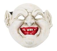 TOYANDONA Máscara de Bruja de Halloween para Adultos Diseño Realista y Sonrisa Aterradora, Material Suave de Espuma Pu, Reutilizable para Cosplay de Terror y Fiesta