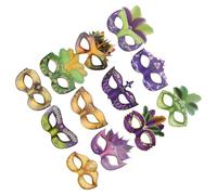 TOYANDONA Máscaras de Antifaz de Papel para Carnaval y Fiesta 12 Piezas de Media Cara Accesorio Decorativo para Baile y Cosplay Diseño Colorido y Ligero para Eventos Festivos