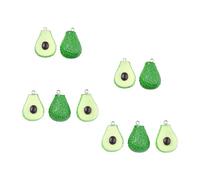 TOYANDONA Material de Resina para Pendientes de Aguacate Diy, Colgantes Decorativos, Accesorios Artesanales, Multicolor, Diseño Creativo, para Manualidades y Elaboración de Joyas, Uso