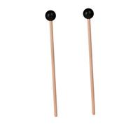 TOYANDONA Mazos de Percusión de Madera y Acero Pequeños para Xilófono y Marimba, 2 Piezas, Baquetas de Concierto Portátiles, Accesorios para Instrumentos Musicales de Varios estilos