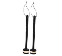 TOYANDONA Mazos Para Batería Profesional Negro y Empuñadura Antideslizante y Cuerda, Par De Baquetas De Bombo Para Instrumentos De Percusión, Accesorio Para Práctica y Bandas Musicales