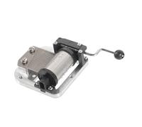 TOYANDONA Mecanismo Metálico para Caja Música Manual de Notas de Repuesto DIY para Reparación y Creación Movimiento Musical con Manivela Fácil de Usar