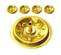 TOYANDONA Mechas Flotantes para Lámparas de Aceite 4 Cm, Soportes de Mecha de Aluminio, Accesorio para Lámpara de Queroseno Transparente, para Templos y Altares, Pack de 5 Piezas