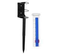 TOYANDONA Medidor de Lluvia para Jardín con Soporte de Estaca Resistente para Exteriores, Pluviómetro Preciso y Compatible, Adecuado para Césped, Patio y Granja, Herramienta Profesional