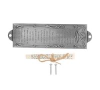 TOYANDONA Mezuzá de Bendición para Puerta Metálica 4130c-2 Acabado Plata Antigua con Pergamino Sagrado Religiosa Decoración Herencia Hispana Protección Hogar Uso Exterior