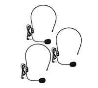 TOYANDONA Micrófono Montado La Cabeza Cable, 3 Piezas, Altavoz y Amplificador De Voz Portátil Color Negro, Ligero y Durable para Enseñanza, Presentaciones y Supermercados