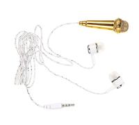 TOYANDONA Micrófono Pequeño Portátil de Teléfono Micrófono Miniatura para Cantar y Grabación para Podcast