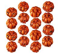 TOYANDONA Mini Calabazas Decorativas de Resina 32 Piezas Caras Expresivas Figuras Otoñales Pequeñas para Manualidades y Decoración de Mesa en Acción de Gracias y Festivales de Otoño