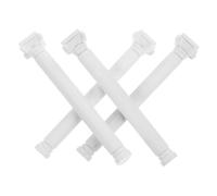 TOYANDONA Mini Columna Romana de Plástico Resistente, 6 Cm de Alto, 4 Piezas para Decoración y Modelismo de Casas de Muñecas, Accesorios para Mini Mesa de Arena y Proyectos de Manualidades
