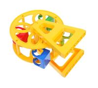 TOYANDONA Mini Ferris Wheel Train Track Accessory Smooth Plastic Safe Material Compatible with Various Train Sets Enhances Imaginative Play and Tiny House Decoration