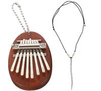 TOYANDONA Mini Kalimba de 8 Teclas con Tono Puro y Cuerda Colgante, Instrumento Musical Portátil de Material Sintético para Niños y Adultos en Presentaciones y Juegos