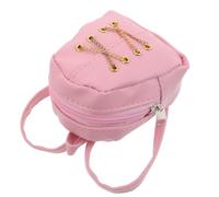 TOYANDONA Mini Mochila Rosa para Muñecas Función de Monedero y Tejido Resistente, Diseño Único y Capacidad Moderada Adecuado para Accesorios y Viajes