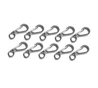 TOYANDONA Mini Mosquetón Clip De Resorte Gancho De Bloqueo para Llavero Y Cuerda De Supervivencia Paracord Accesorios para Camping Senderismo Mochila 0.98X0.39X0.19In