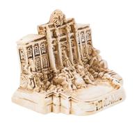 TOYANDONA Miniatura Estatua Fuente De Trevi y Iglesia Romana De Resina, Decoración Retro De Mesa, Modelo Arquitectónico Exclusivo, Adorno para Hogar, Hotel y Restaurante, Recuerdo De Viaje Único