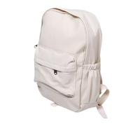 TOYANDONA Mochila Blanca para Niña Mochila Escolar Sencilla con Múltiples Bolsillos para Viajes Escolares y Uso Diario La Escuela Secundaria y Campus