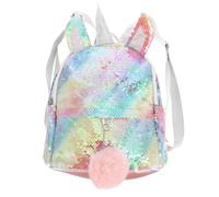 TOYANDONA Mochila de Lentejuelas de Unicornio para Niñas Preescolares Diseño Brillante y Multifuncional, Espaciosa y Cómoda para Escuela, Viajes y Paseos