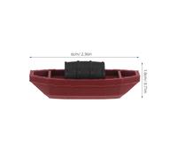 TOYANDONA Modelo de Barco Retro Pequeño de Plástico Barco de Vela Miniatura 2 Piezas Decoración Náutica para Escritorio y Estantería Compacto para Coleccionistas