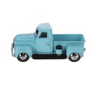 TOYANDONA Modelo de Camión Vintage de Hojalata Artesanal Adorno para Decoración de Escritorio Macetero Creativo para Suculentas y Ambiente Natural Casa u Oficina Clásico Color Azul