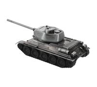 TOYANDONA Modelo de Tanque Militar de Metal Plateado, Escultura Coleccionable Realista para Decoración de Estanterías y Escritorios, Adorno Vintage Detallado para Hogar y Oficina, Figura a