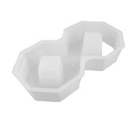 TOYANDONA Molde de Hormigón de Plástico para Adoquines de 8 Formas, Molde Reutilizable e Liberación Rápida y Mejora del Drenaje para Caminos de Jardín